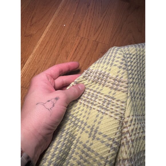 & Other Stories Los Angeles Atelier Yellow Patterned Coat – Feminine Chic Statem - Picture 6 of 10